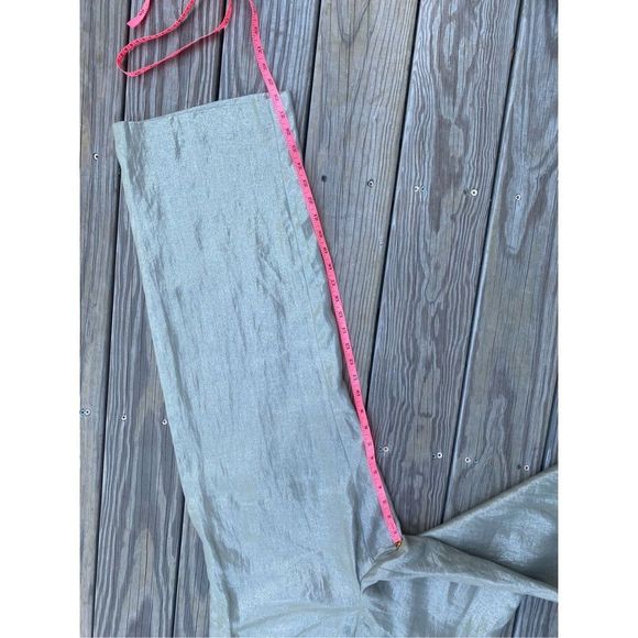 TALBOTS BRISTOL PANTS - LINEN in Metallic Gold "Flax" Size 14, MSRP $139 - Picture 8 of 9